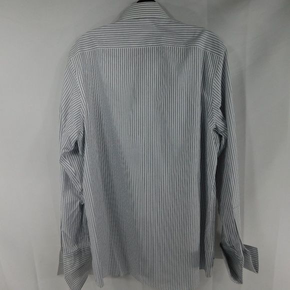 Michael Kors Gray and White Pinstripe Button Down - Picture 5 of 5